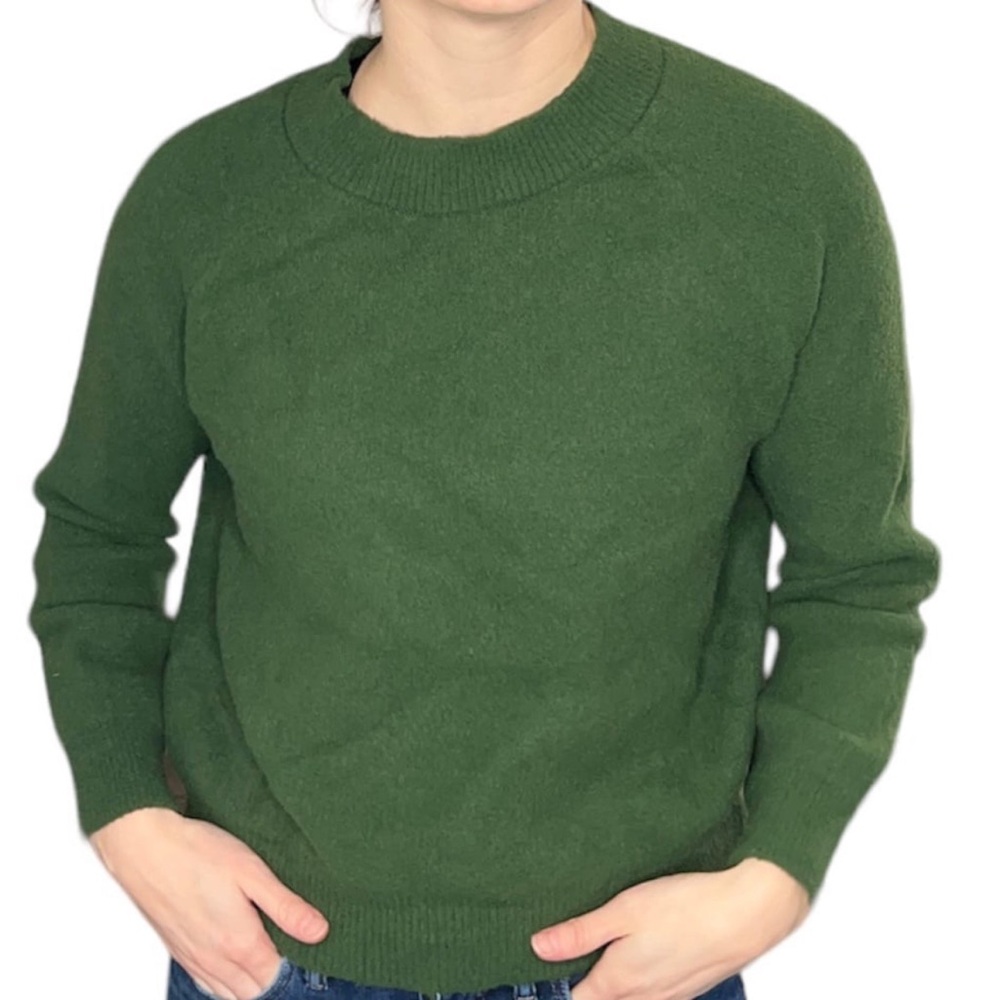 Magaschoni Sweater Women’s Small Green Soft Cozy Long Sleeve Crewneck S